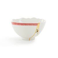 Seletti Kintsugi Small Fruit Bowl – Handmade Porcelain with 24K Gold Detailing