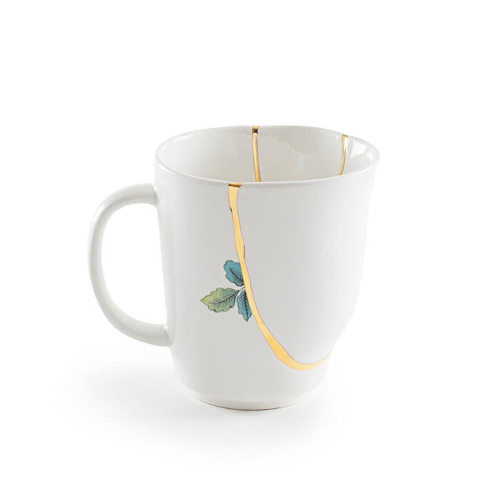 Seletti Kintsugi Mug - Handcrafted Porcelain with 24K Gold Detailing