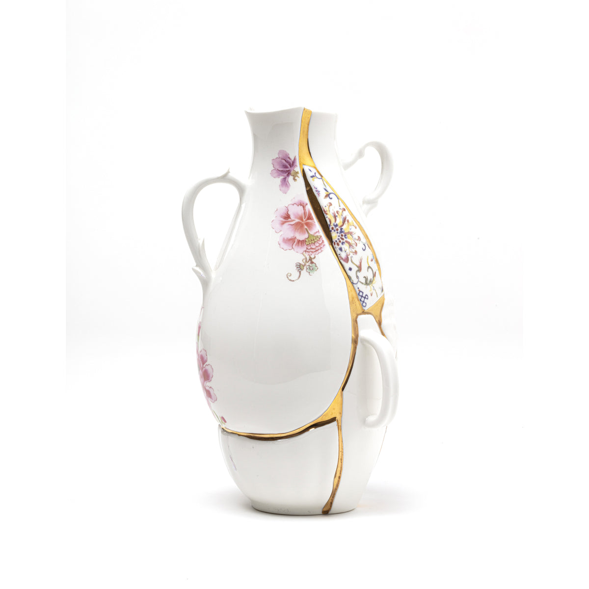 Seletti Kintsugi Vases – Handmade Porcelain Vase with 24K Gold Detailing