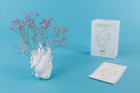 Seletti Love In Bloom White Porcelain Heart Vase – Anatomical Heart Design