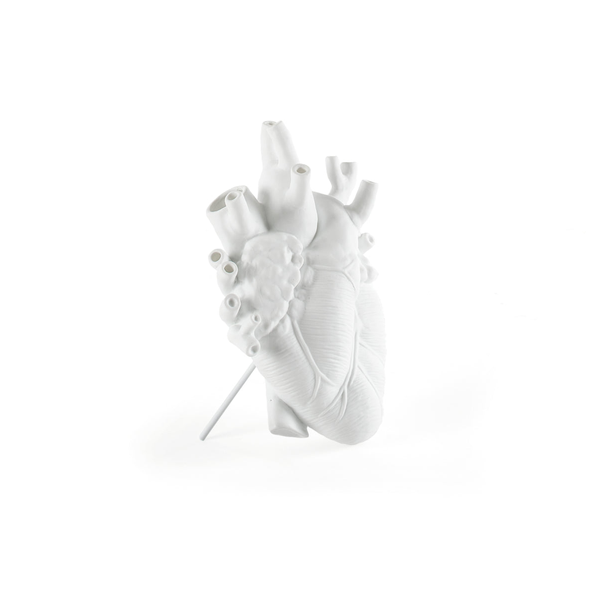 Seletti Love In Bloom White Porcelain Heart Vase – Anatomical Heart Design