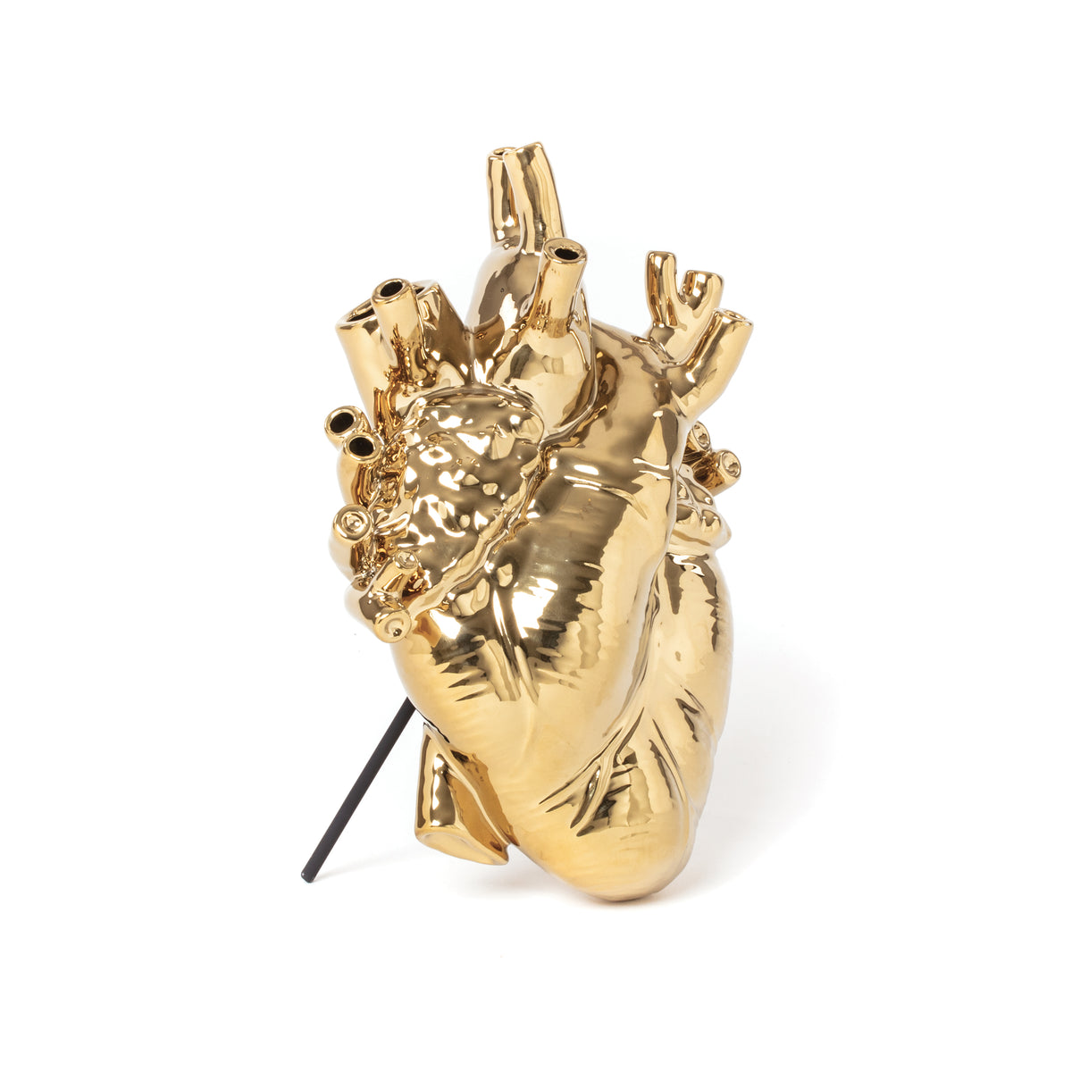 Seletti Love In Bloom Gold Vase – Luxury Anatomical Heart Vase