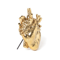 Seletti Love In Bloom Gold Vase – Luxury Anatomical Heart Vase