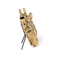 Seletti Love In Bloom Gold Vase – Luxury Anatomical Heart Vase