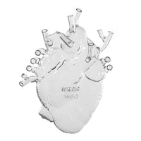 Seletti Love In Bloom Glass Vase - Transparent Anatomical Heart Vase