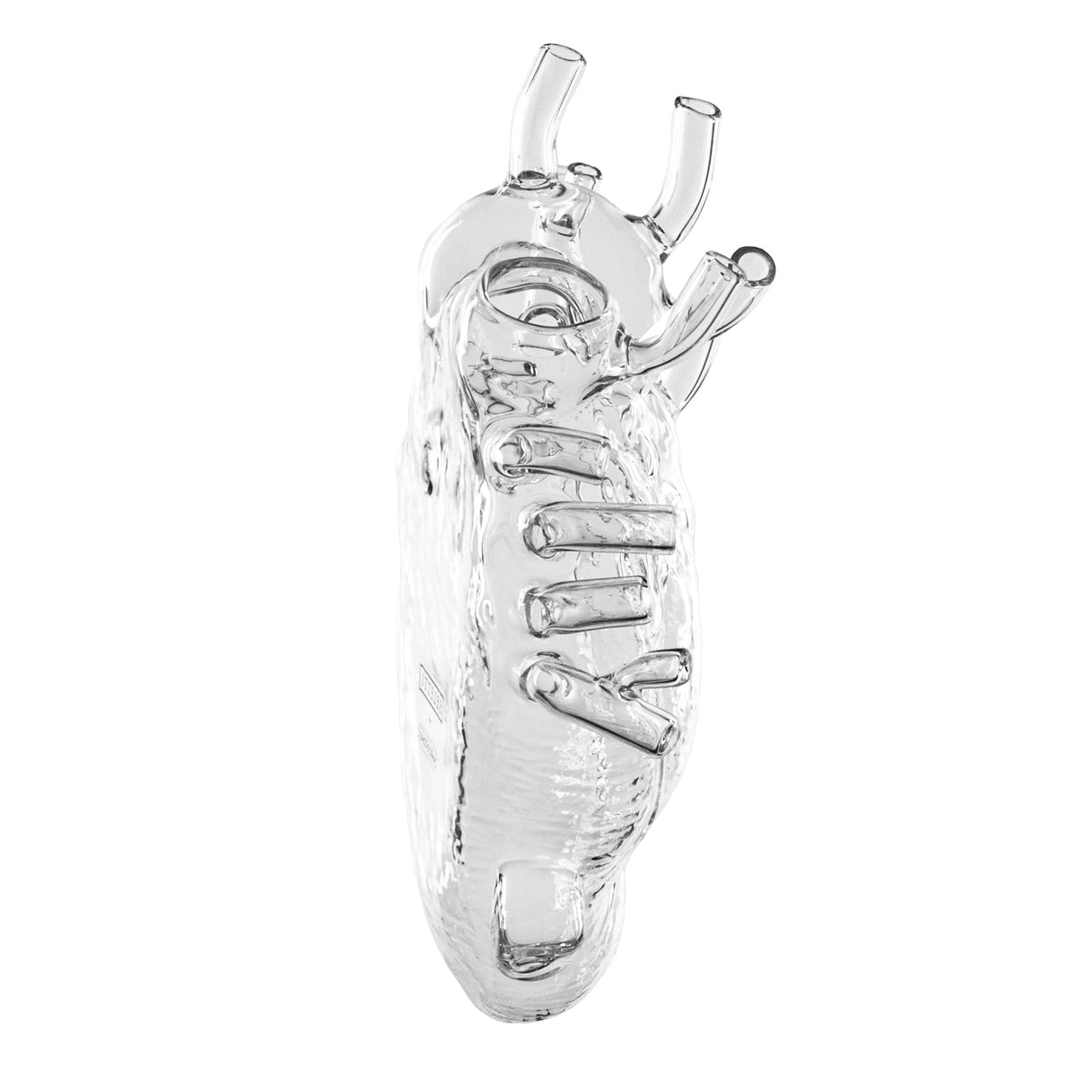 Seletti Love In Bloom Glass Vase - Transparent Anatomical Heart Vase