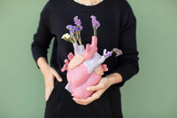 Seletti Love In Bloom Colour Vase - Lifelike Anatomical Heart Vase