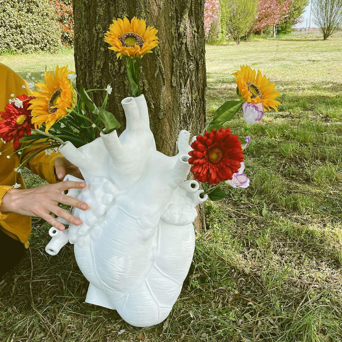 Seletti Love In Bloom Giant Vase – Oversized Anatomical Heart Vase