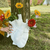 Seletti Love In Bloom Giant Vase - Oversized Anatomical Heart Vase