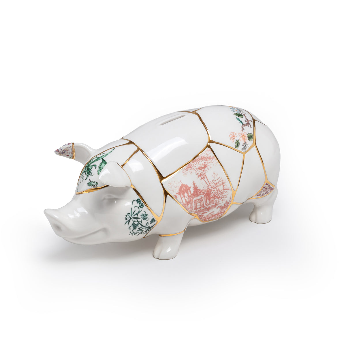 Seletti Kintsugi Piggy Bank by Marcantonio – Golden Cracks of Luck