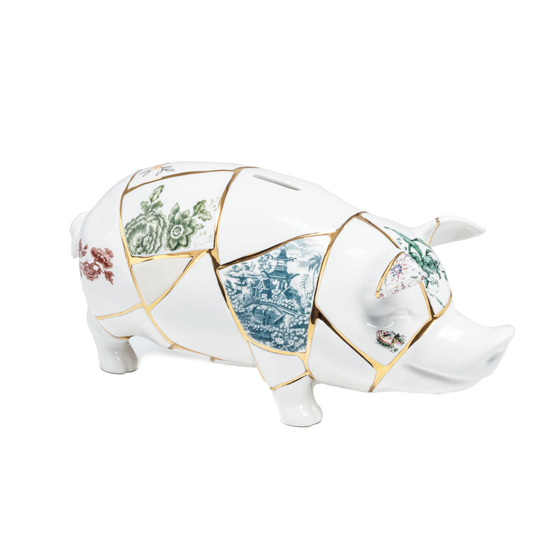 Seletti Kintsugi Piggy Bank by Marcantonio – Golden Cracks of Luck