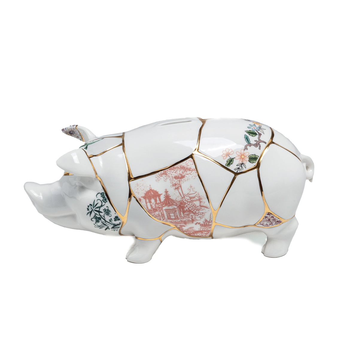 Seletti Kintsugi Piggy Bank by Marcantonio – Golden Cracks of Luck