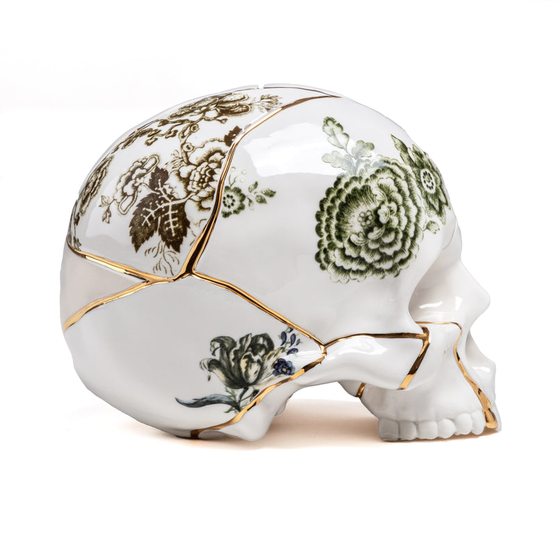 Seletti Kintsugi Skull by Marcantonio - Artful Imperfections