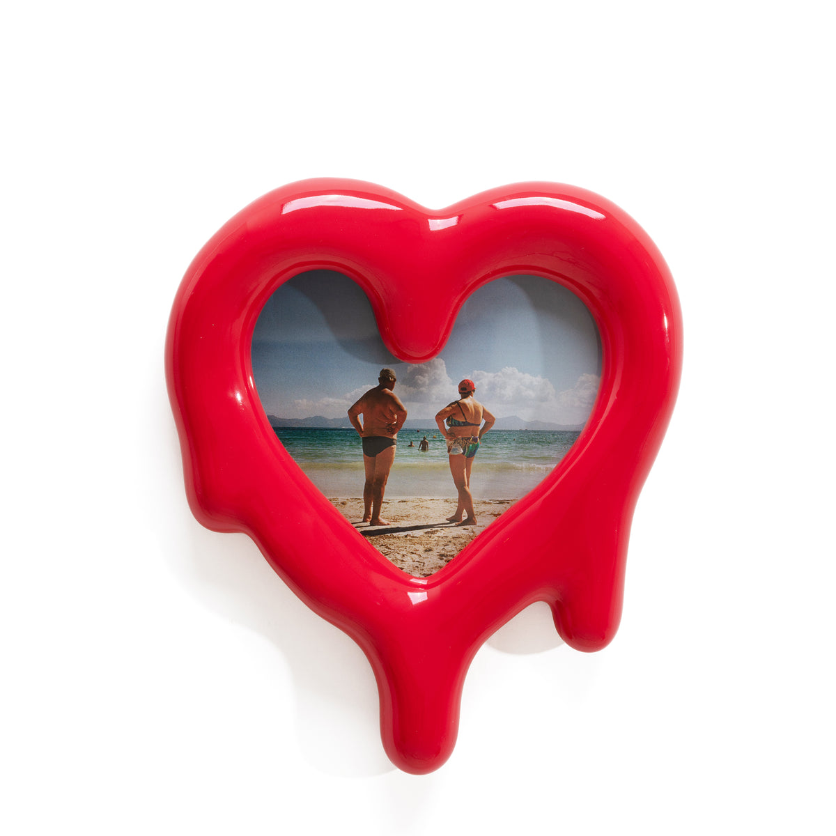 Red Melted Heart Mirror and Picture Frame â€“ Seletti Bold Design