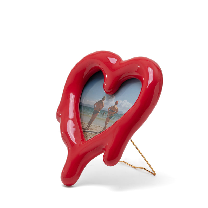 Red Melted Heart Mirror and Picture Frame â€“ Seletti Bold Design