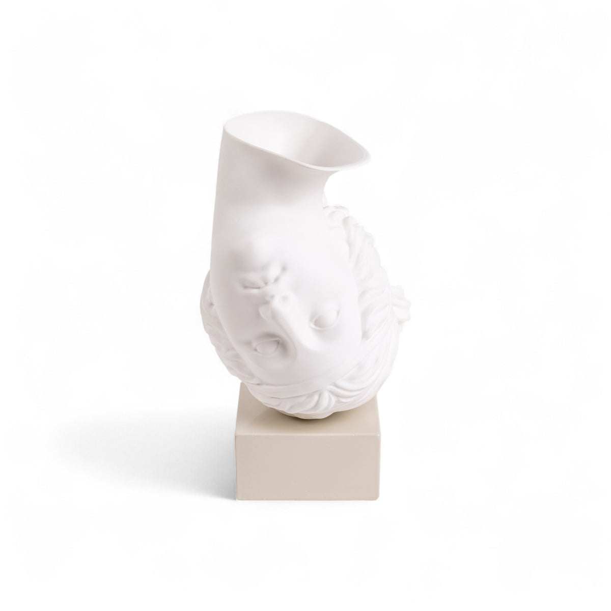 AMOR VOLAT Vase by Seletti – Upside-Down Head Sculpture, 30cm