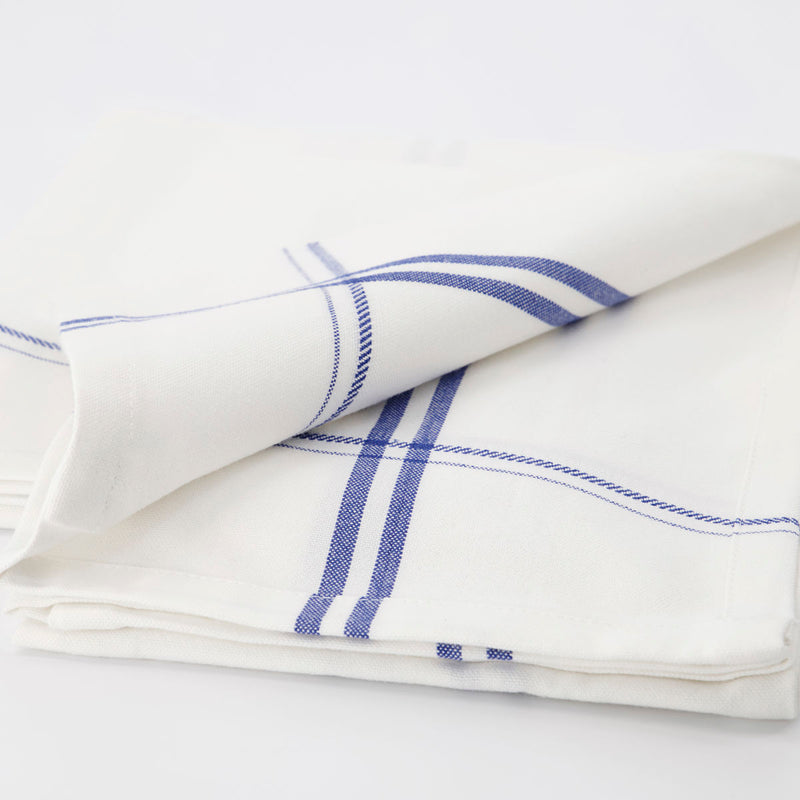 Tea Towels, Set of 2, White and Blue, Amow by Nicolas Vahé