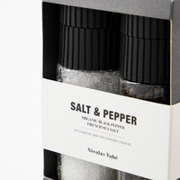 Salt & Organic Pepper Grinder Gift Box Set by Nicolas Vahe