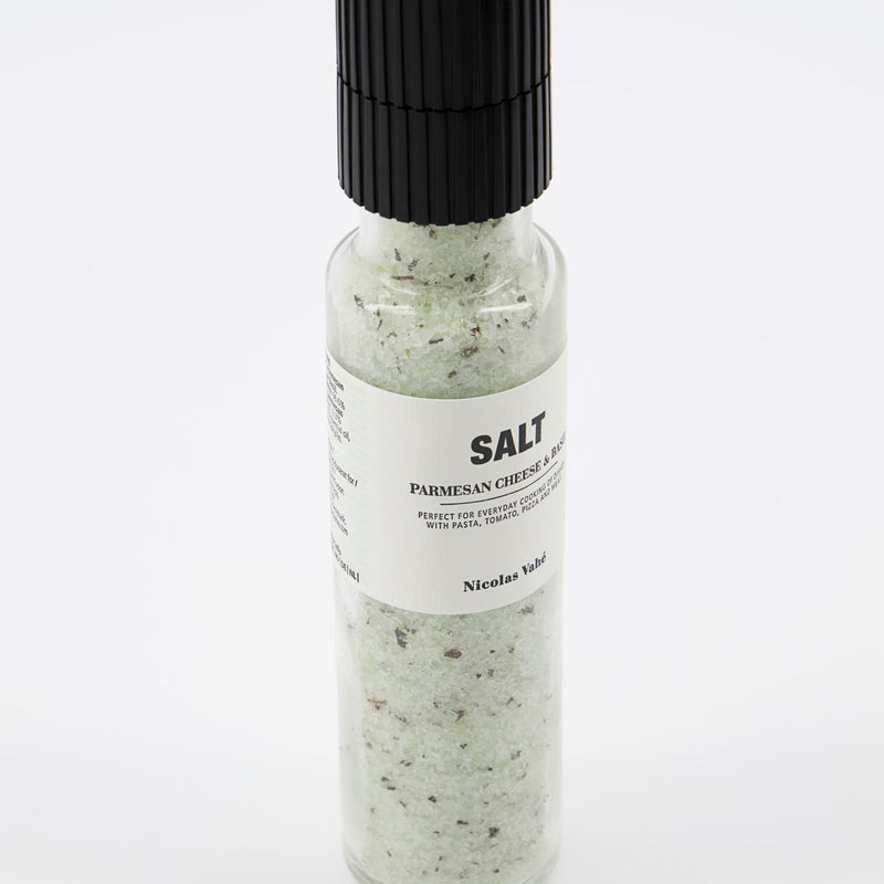 Parmesan and Basil Sea Salt Grinder by Nicolas Vahe