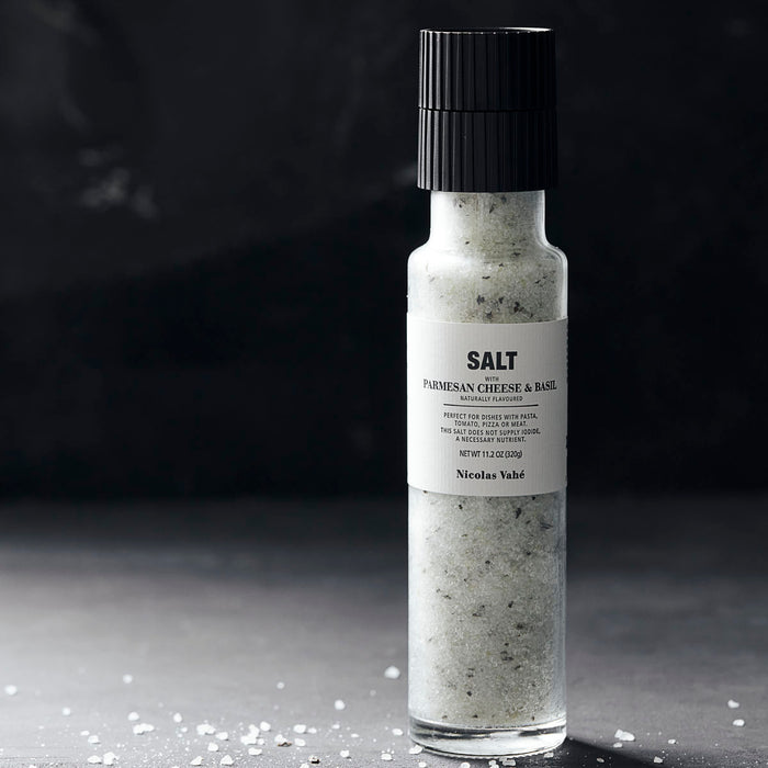 Parmesan and Basil Sea Salt Grinder by Nicolas Vahe