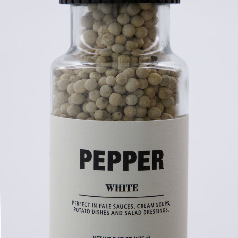 White Pepper and Grinder by Nicolas Vahe