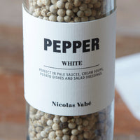 White Pepper and Grinder by Nicolas Vahe