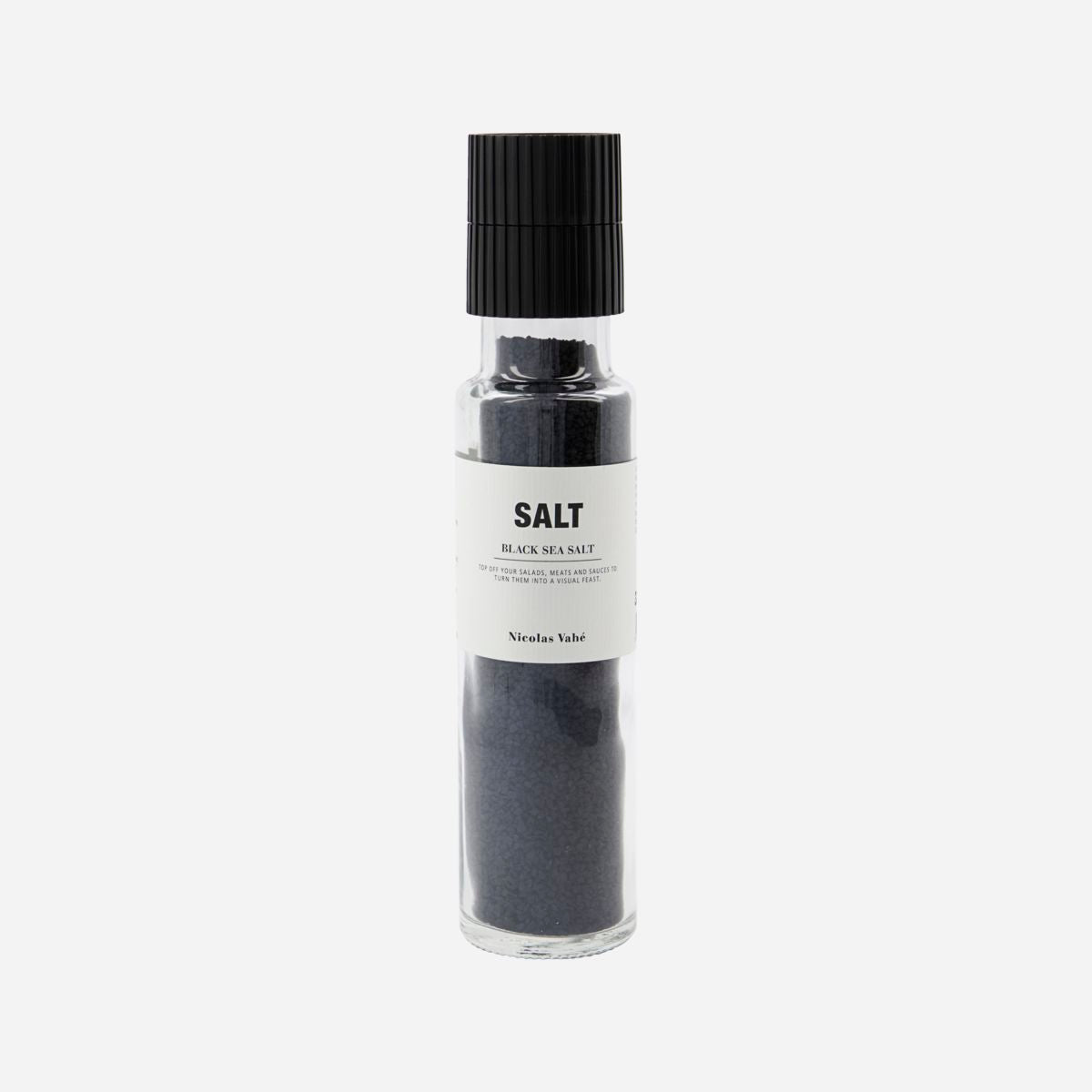 Black Mediterranean Sea Salt Grinder by Nicolas Vahe