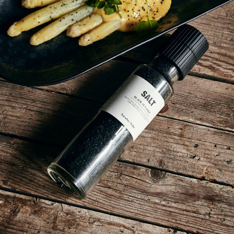 Black Mediterranean Sea Salt Grinder by Nicolas Vahe