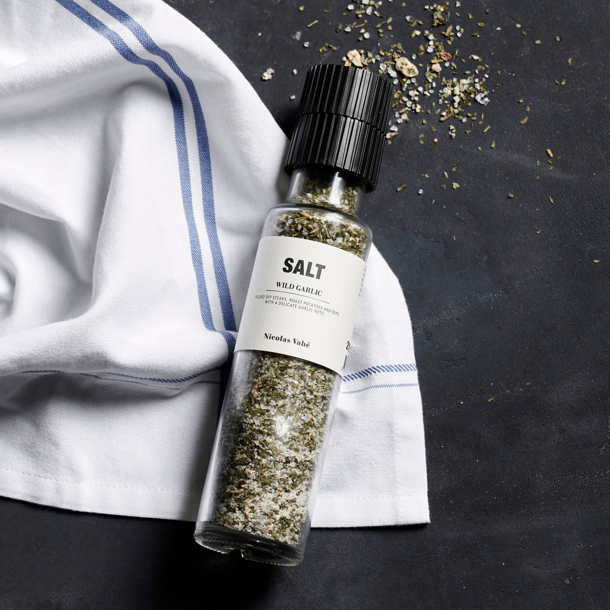 WIld Garlic Sea Salt Grinder by Nicolas Vahe