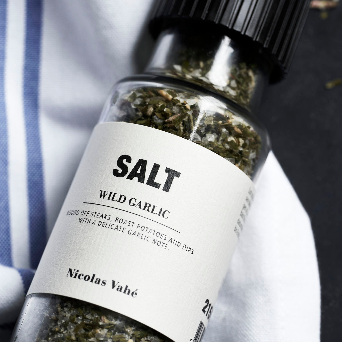 WIld Garlic Sea Salt Grinder by Nicolas Vahe