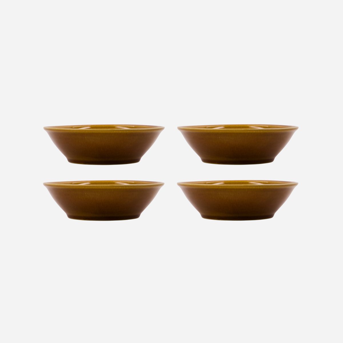 Set of 4 Bowls, Mocha Brown by Nicolas Vahe