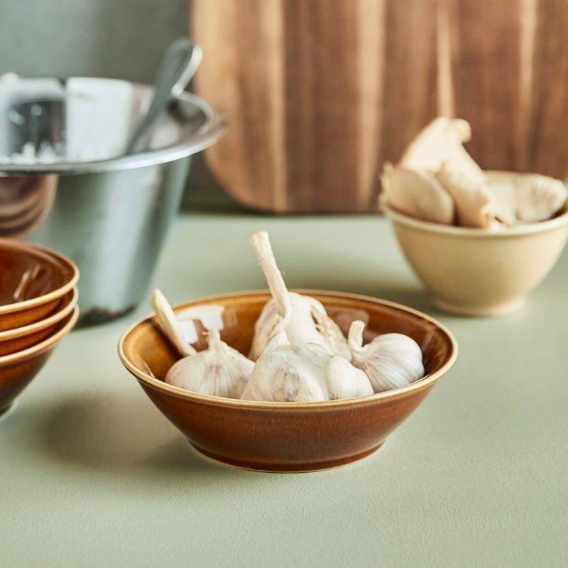 Set of 4 Bowls, Mocha Brown by Nicolas Vahe