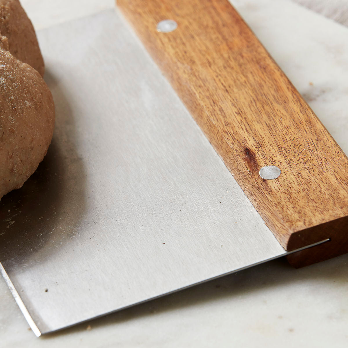 Dough Cutter, Worktop Scraper, Wood and Steel, Nature by Nicolas Vahe