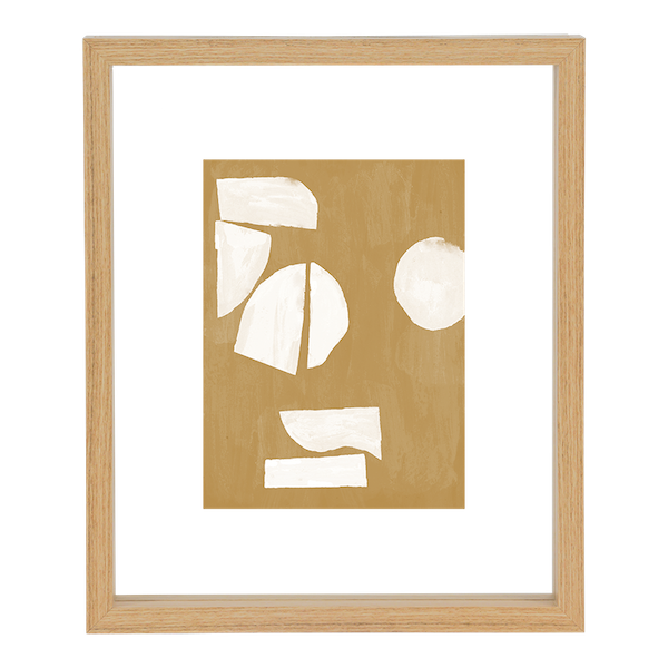 natural MDF floating picture frame medium by Urban Nature Culture with abstract artwork