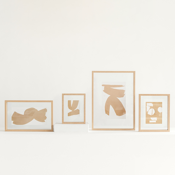 collection of natural floating picture frames in various sizes by Urban Nature Culture