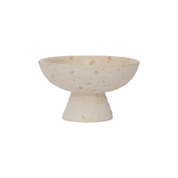Beige ceramic bowl from UNC Amsterdam on a white background