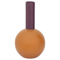 Product image of the Urban Nature Culture Farve Combi 2 vase with orange base and tall purple neck.