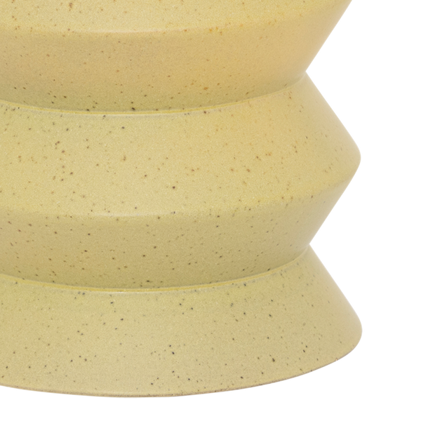 Detail of evergreen matte reactive glaze on Kova ceramic vase