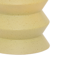 Detail of evergreen matte reactive glaze on Kova ceramic vase