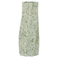 cut-out of Spille tall ceramic vase in soft speckled green