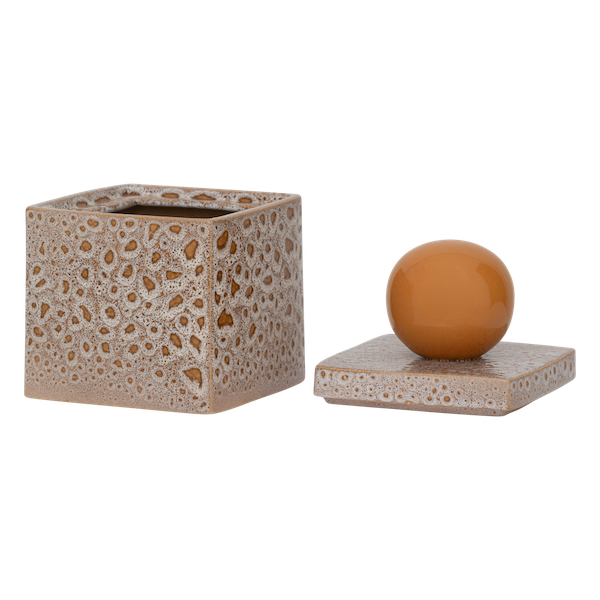 angled view of urban nature culture runa jar highlighting reactive glaze texture