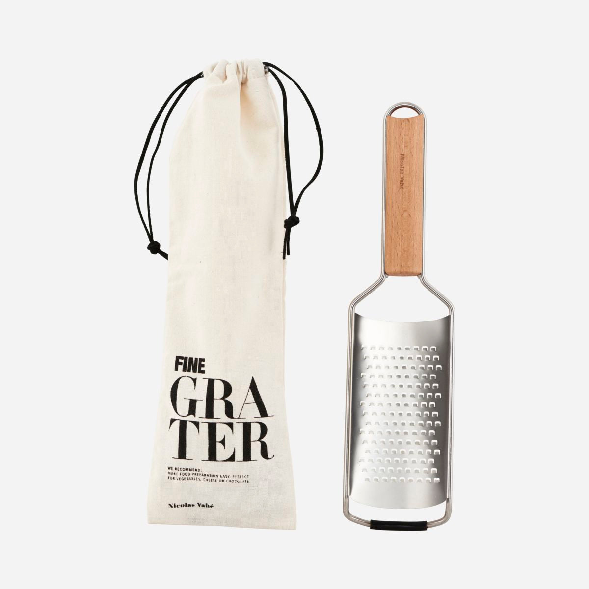 Fine Grater, Beechwood, Zester Parmesan Nutmeg Grater by Nicolas Vahe