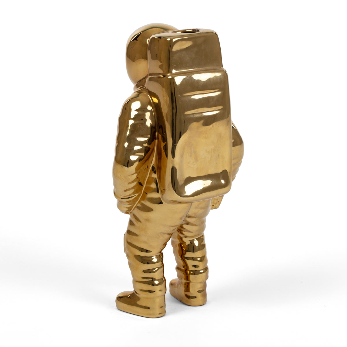 Cosmic Diner Starman Vase Gold – Astronaut Flower Vase by Seletti (28cm)