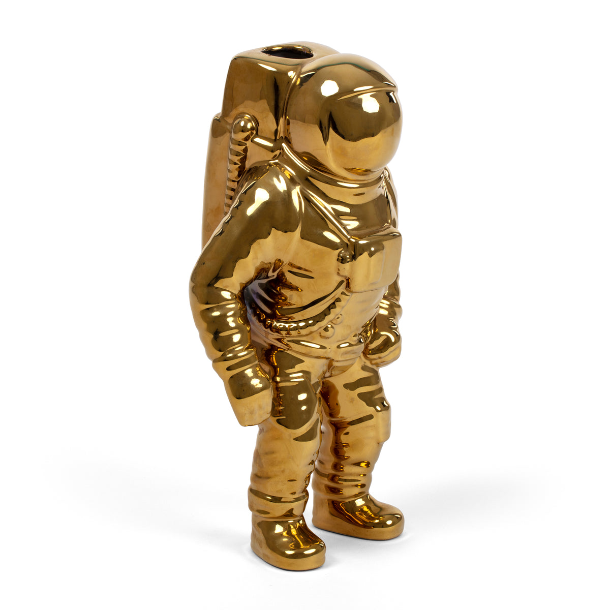 Cosmic Diner Starman Vase Gold - Astronaut Flower Vase by Seletti (28cm)