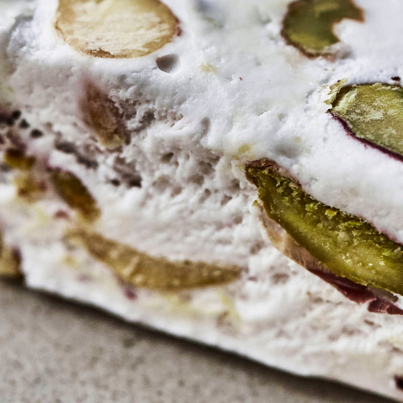 Soft Nougat with Almonds and Pistachios