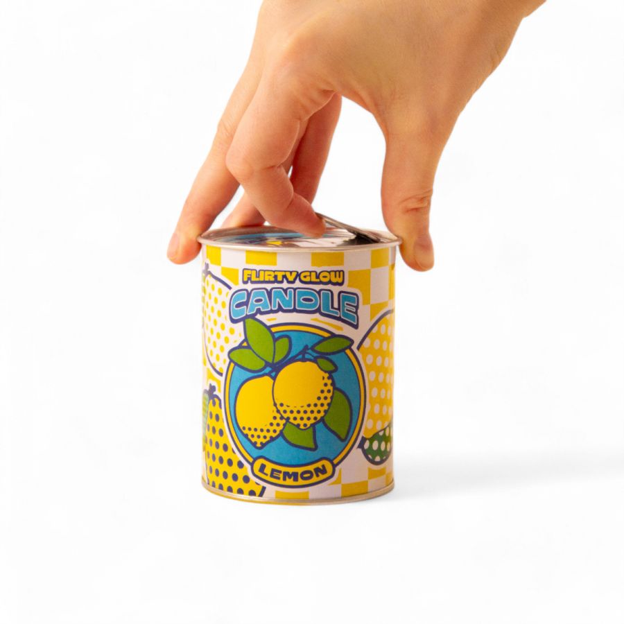 Flirty Glow Lemon Scented Candle in a Can by Seletti