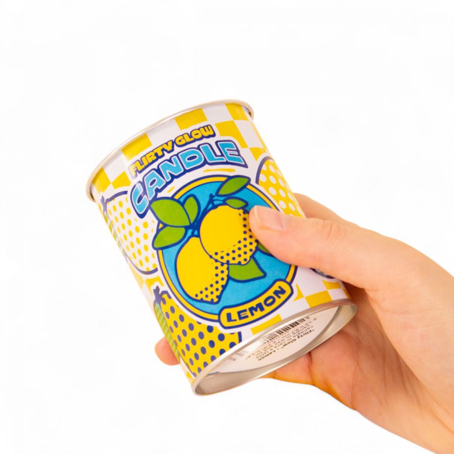 Flirty Glow Lemon Scented Candle in a Can by Seletti