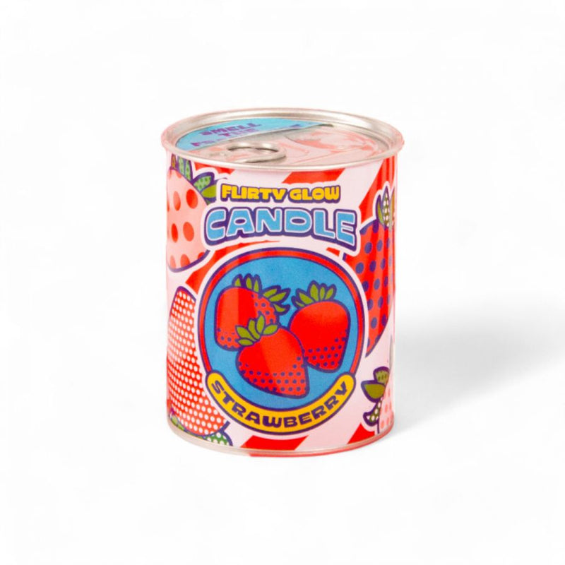 Flirty Glow Strawberry Scented Candle in a Can by Seletti