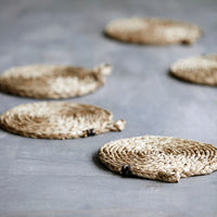 Seagrass Round Trivet, Set of 2, Acain, Nature by Nicolas Vahe