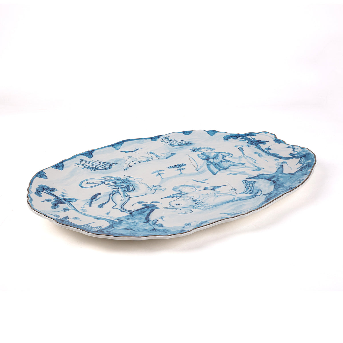 Serving Platter by Seletti Classics on Acid - Statement Porcelain Serving Dish